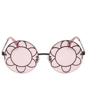Betsey Johnson Flower Power Sunglasses Black